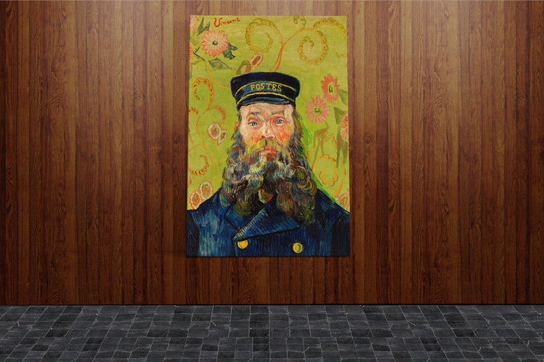 The Postman Joseph Roulin 1888 by Vincent Van Gogh Canvas Wall Art Home Decoration Poster Print Artwork Famous Painting Reproduction Big image 1