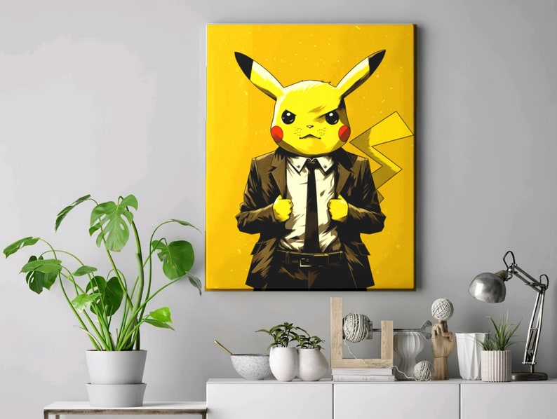 Pokemon Canvas Prints, Pokemon Artwork, Pokemon Wall Art, Kids Bedroom