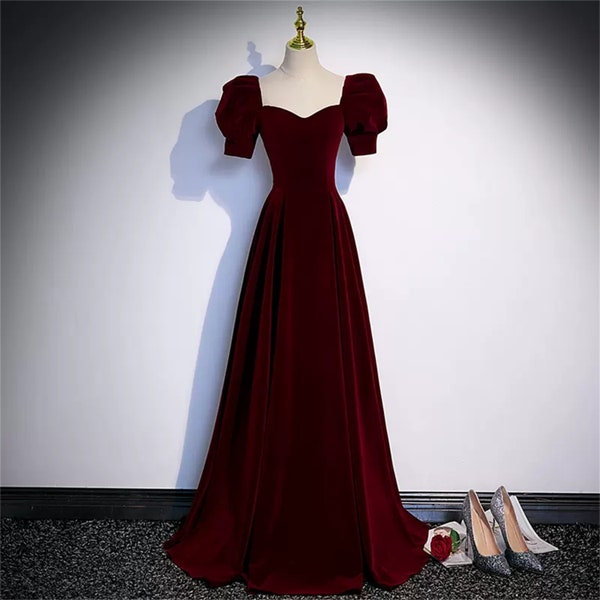 Red Velvet Dress - Etsy