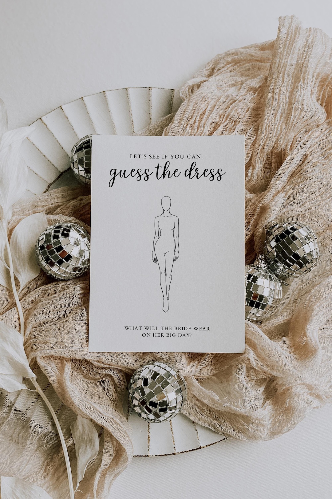 Guess the Dress Template, Printable Bridal Shower Game, Bachelorette
