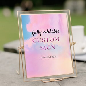 Plantilla de letrero personalizado para amantes, crea tu propio letrero, letrero personalizable, letrero de ducha imprimible, Ella encontró a su amante, Taylor Swift - TS1