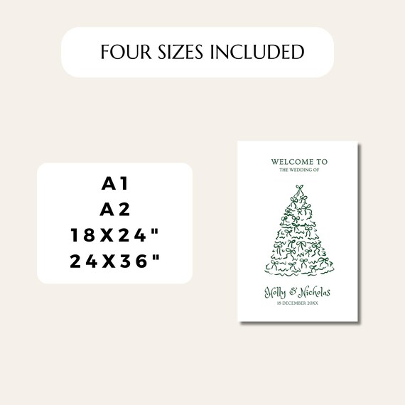 クリスマス寄せ書きサインメッセージポスター。 クリスマス ウェディング ウェルカム サイン テンプレート、手描きの