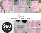She Found Her Lover Bachelorette Bundle, Swift Bachelorette Games, Invitation Itinerary, Editable Signs, Instant Download Template - TS1