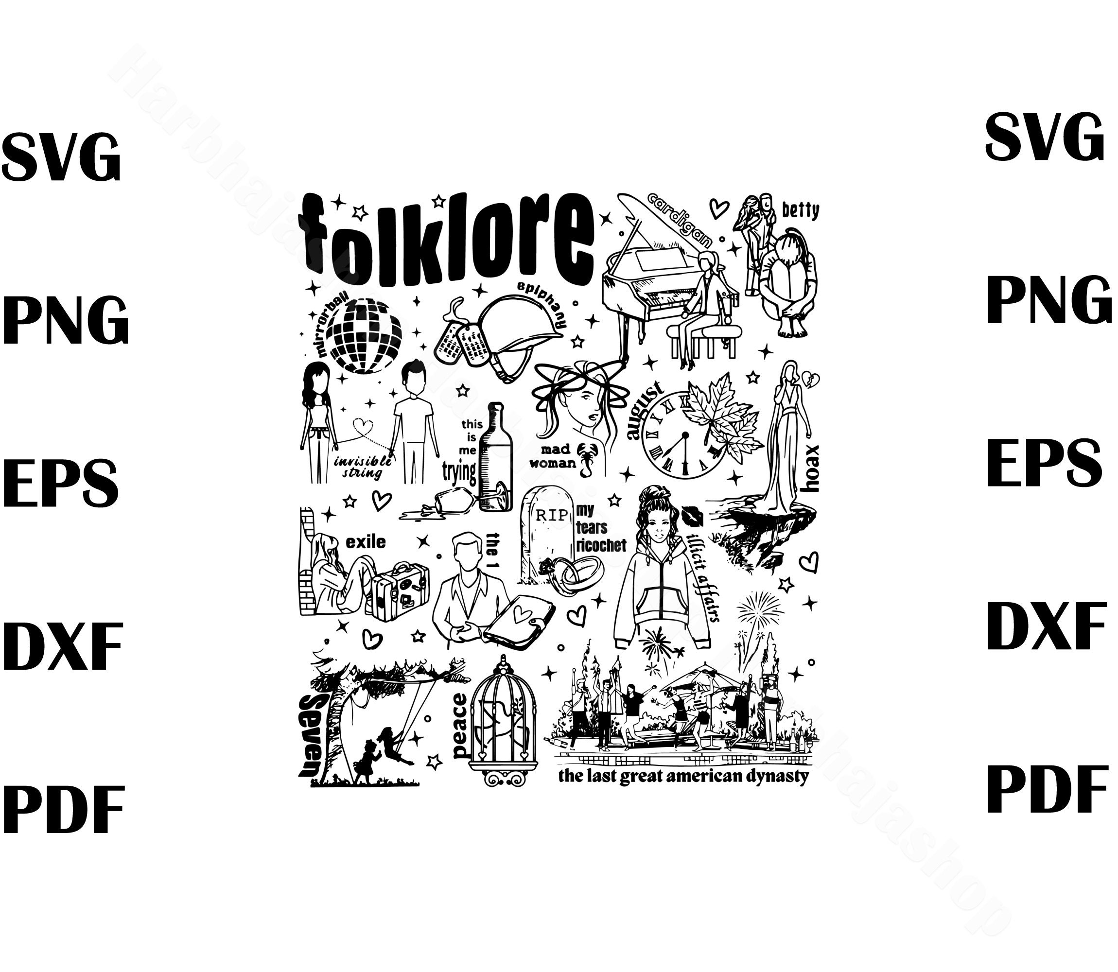 Swiftie Stickers - Folklore Era – MangoIllustrated
