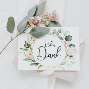 25 Dankeskarten Dankeskarte Postkarte Danke Karte Danke Dankeschön Karten, Danksagungskarten Vielen Dank Karten Boho #E13