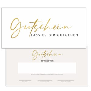 25 edle weiße Gutscheinkarten zum selber Ausfüllen für Yoga Kosmetik Massage Nagelstudio Gutscheinkarte Geschenkgutschein Vorlage #F107