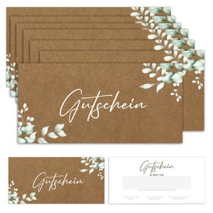 25 zauberhafte Blanko Gutscheine zum selber Ausfüllen Gutschein Restaurant Gastro Gutscheinkarte Tattoo Geschenkgutschein Vorlage #F90