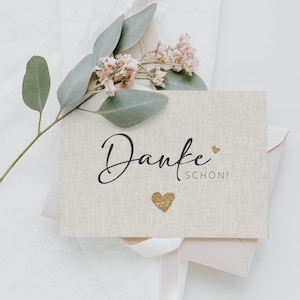 50 schöne Dankeskarten auf hochwertigen 300g Cremepapier | Dankeskarte | Postkarte Danke Karte  |Dankeschön Karten | Danksagungskarten #E04