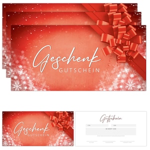 25 Blanko Gutscheine zu Weihnachten zum selber Ausfüllen Friseur Kosmetik Beauty Gutscheinkarten Geschenkgutscheine Gastro Restaurant #F106