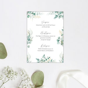 Menu Blanko Menükarten im Boho Design | 14 Stück DIN A5 | Individuell anpassbare Speisekarten und Getränkekarten | Tischdeko #K11