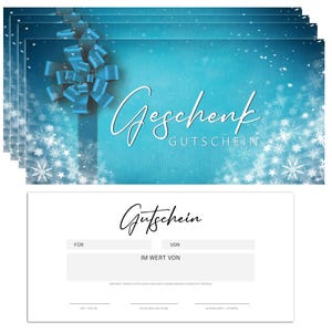 25 Blanko Gutscheine zu Weihnachten zum selber Ausfüllen Friseur Kosmetik Beauty Gutscheinkarten Geschenkgutscheine Gastro Restaurant #F105