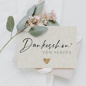 25 Dankeskarten Dankeskarte Postkarte Danke Karte Danke Dankeschön Karten, Danksagungskarten Vielen Dank Karten Boho #E18