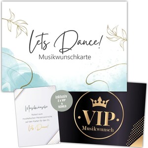 50 Zauberhafte Musikwunschkarten inkl. VIP Karten Musikwunsch Dj Karten Musikwünsche Musikkarten Partykarten #G12