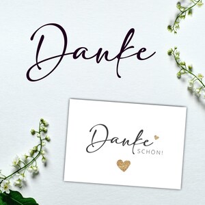 25 Dankeskarten Dankeskarte Postkarte Danke Karte Danke Dankeschön Karten, Danksagungskarten Vielen Dank Karten Boho E10 Bild 3