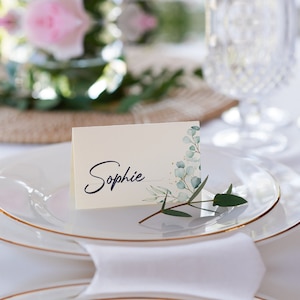 50 Tischkarten auf edlem 350g Papier Namenskarten Hochzeit Platzkarten Hochzeitsdeko Hochzeit Geburtstag #I16