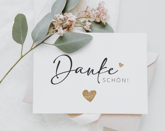 25 Dankeskarten Dankeskarte Postkarte Danke Karte Danke Dankeschön Karten, Danksagungskarten Vielen Dank Karten Boho #E10