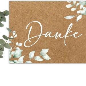 25 Dankeskarten Klassisch Dankeskarte Postkarte Danke Karte Danke Dankeschön Karten, Danksagungskarten Vielen Dank Karten Boho #E14