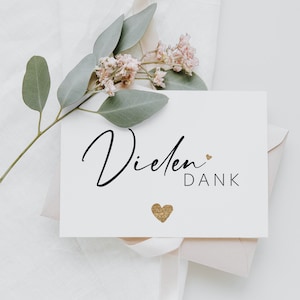 25 Dankeskarten Dankeskarte Postkarte Danke Karte Danke Dankeschön Karten, Danksagungskarten Vielen Dank Karten Boho #E19