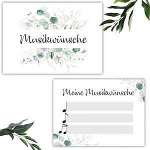 25 Musikwunschkarten Hochzeit Musikwunsch DJ Karten Musikwunschkarten Geburtstag Boho Musikwünsche Musikkarten Partykarten #G04