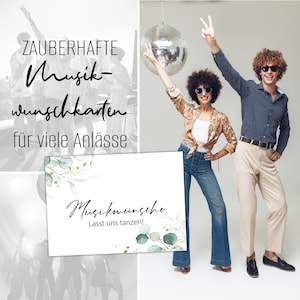 50 Musikwunschkarten inkl. VIP Karten Hochzeit Musikwunsch DJ Karten Musikwunschkarten Geburtstag M usikwünsche Musikkarten Partykarten #G27