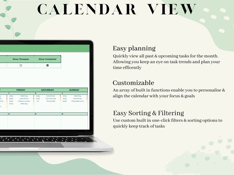 Digital to Do List Daily Task Tracker Productivity Planner Team Task
