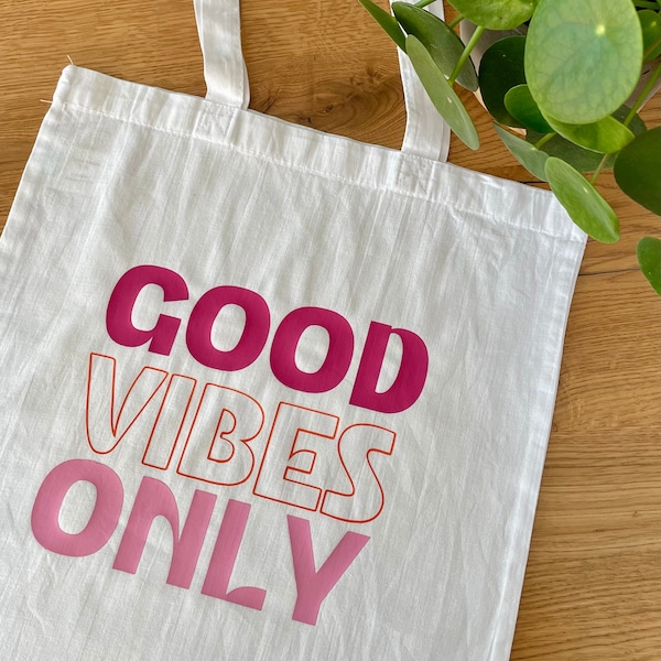 Good Vibes Only Totebag Beutel Einkaufstasche