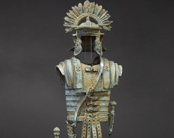 Cast Bronze Centurion Armor Replica. 23cm. (9.1 in). Large. Ancient Rome Art.