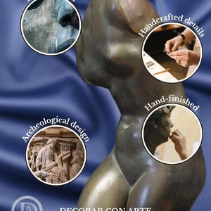 Torse de Vénus. Patine bronze. 39 cm. (15,35 po.) Fabriqué en Europe image 7