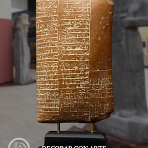 Sumerian Medical Prescription Tablet Replica: Molded Marble, Handmade