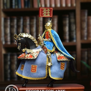 Richard the Lionheart Knight Figure: Handcrafted Medieval Decoration