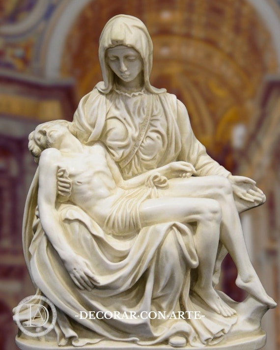 pieta Excellent ⅣC okarina The Pieta by Michelangelo. 25 Cm (9.84in.) Religious Art