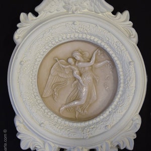 Thorvaldsen&#39;s &quot;The Day&quot; Marble Bas-Relief - Neoclassical Art, Handmade in Spain
