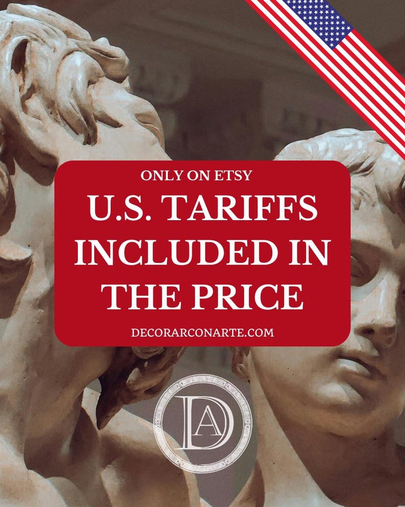 Veiled vestal virgin. Gilded. 33 cm (13in). Handmade in Europe. image 2