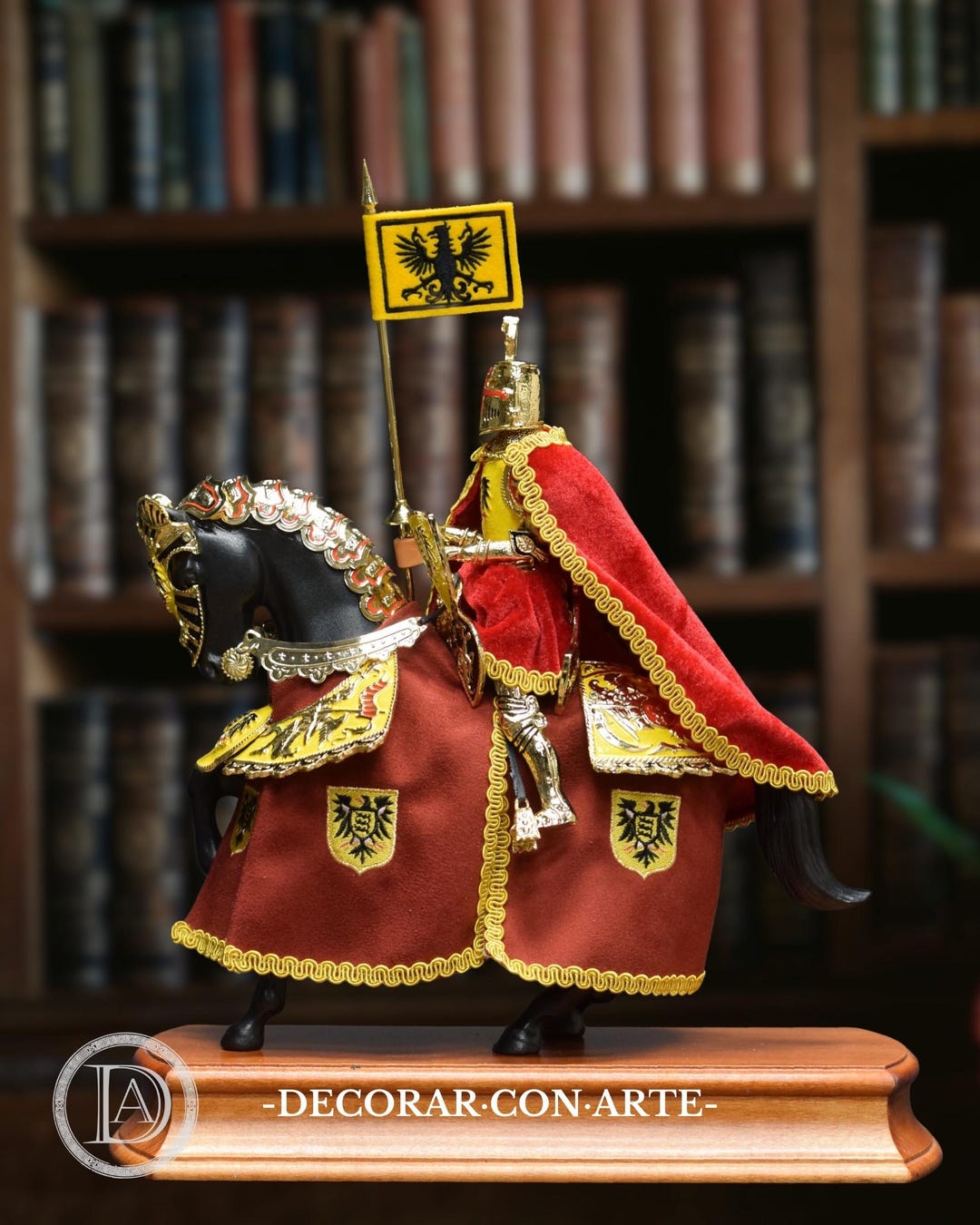 馬に乗ったスペインの騎士の彫刻の置物 【公式通販】