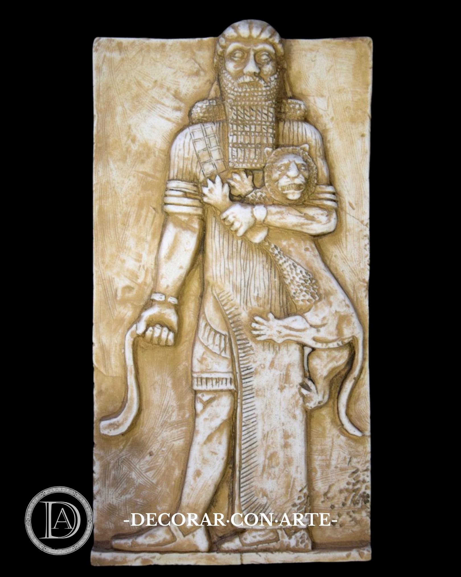 Bas-relief of Gilgamesh.13.78 X 7.09in. Reproductions of