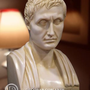 Bust of Aristotle. 47x30cm (18x12in). Hand made in Europe.