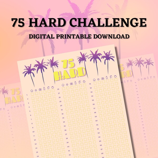 75 Hard Challenge Tracker - Tropical Punch