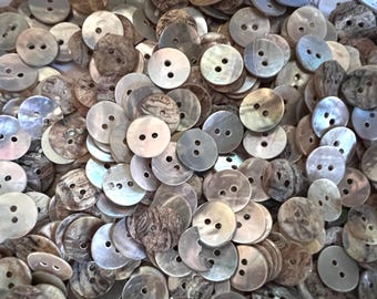 11 mm genuine mother-of-pearl buttons 12/25/30 silver silver buttons shell mother-of-pearl