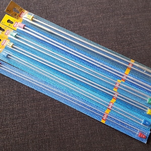 INOX / PRYM 30cm + 35cm lange Stricknadeln Ø 2mm 3mm 3,5mm 4mm 5mm 6mm Metall Nadeln stricken handgestrickt
