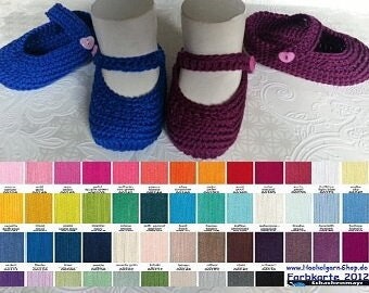 3 Größen + 80 Farben Baumwolle Babyschuhe Schühchen gehäkelte Babyschuhe Taufschuhe Taufschuhe babyschühchen