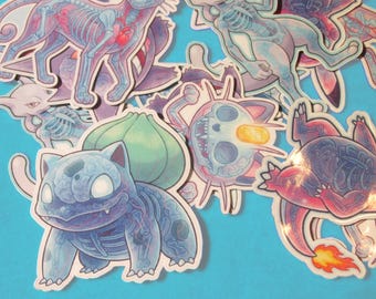 Diafoniserat Pokémon-klistermärke – Vetenskapsinspirerade fankonst-klistermärken