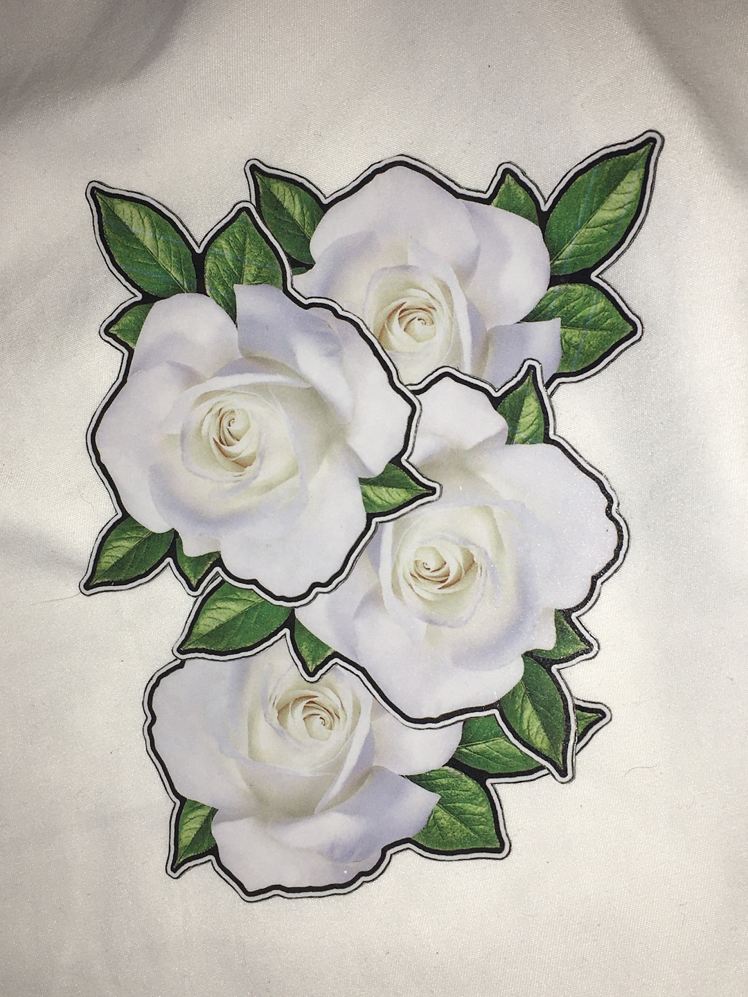 White Rose Stickers - Etsy