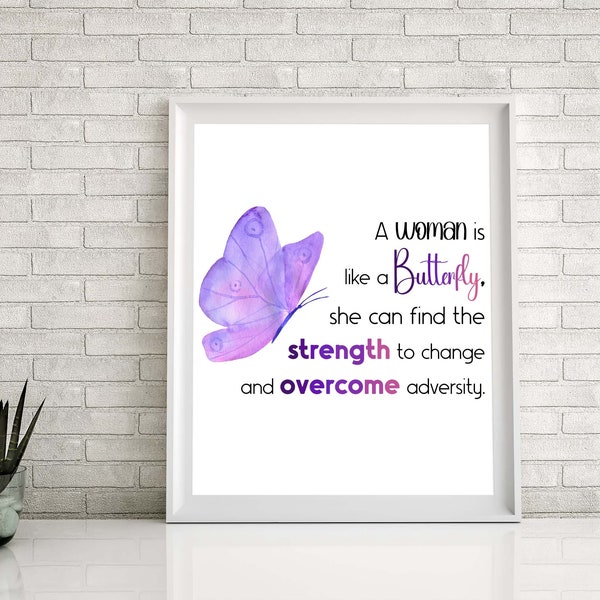 Empowering Women's Day Inspirational Quote, Digital Download Art for Feminist Gifts, Women's Rights Activism, Motivational Wall Art Decor