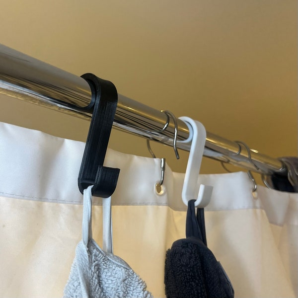 Towel hooks for shower rails up to 25 mm 2x