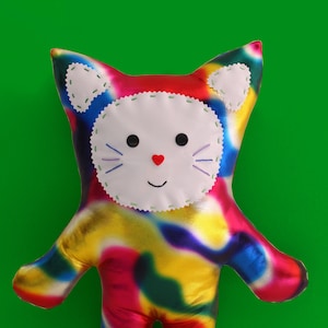 Cat plush, kwaii cat plush, kwaii plush, clown cat, personalized plush, personalized gift, handmade plush
