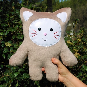 Cat plush, kwaii cat plush, kwaii plush, original gift, personalized plush, personalized gift, handmade plush