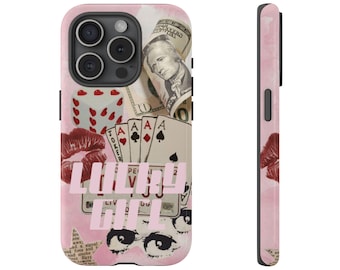 Lucky Girl Phone Case Lucky Tough Phone Case for iPhone 16 15 14 13 12 11  for Samsung  S24 S23 S22 S21
