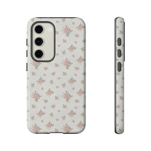 Floral Phone Case Tough Phone Case Aesthetic Vintage Spring Floral Tough Phone Case