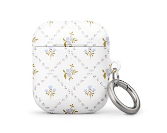Vintage Blue Floral AirPods Case