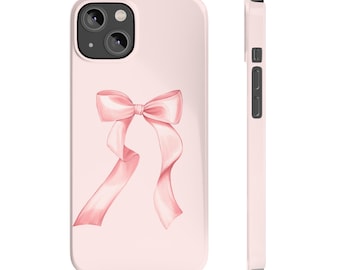 Bow Phone Case Big Pink Bow Phone Case Slim Phone Case for iPhone 7 8 Plus XR Xs Max 11 12 13 14 15 Pro Max Mini